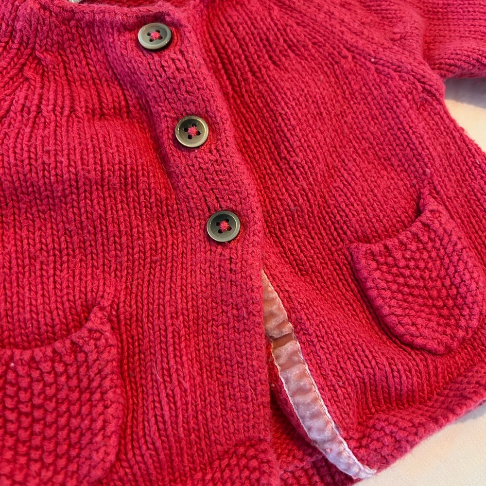 Baby Boden Magenta Cardigan - Picture 4 of 5